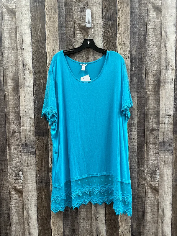 Blue Tunic Short Sleeve Kaktus, Size Xxxl