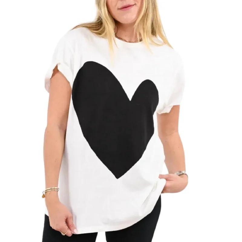 The I Heart Tee Imperfect Heart In White