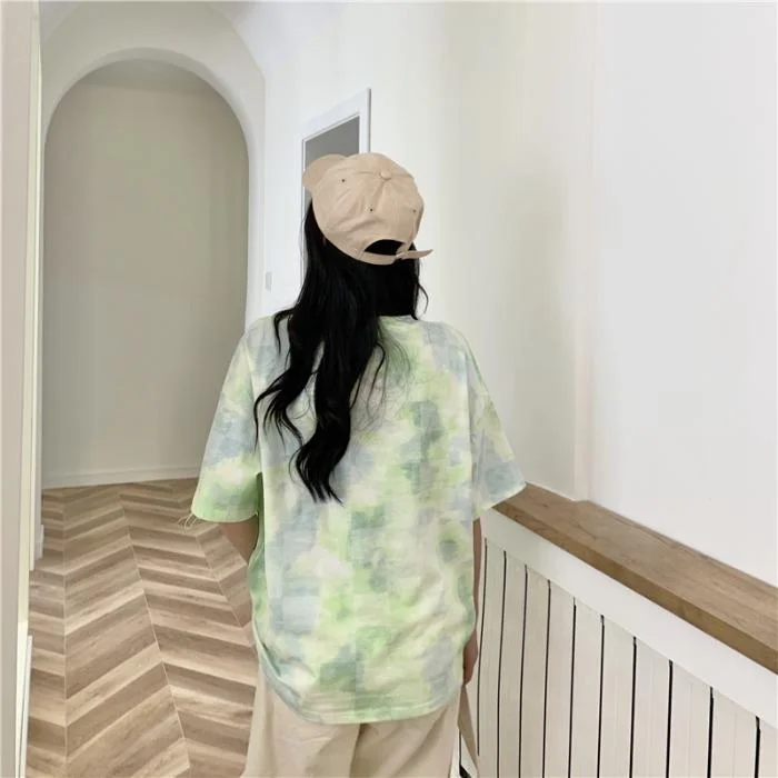 Women's Lovely Tie Dye Loose T-shirts