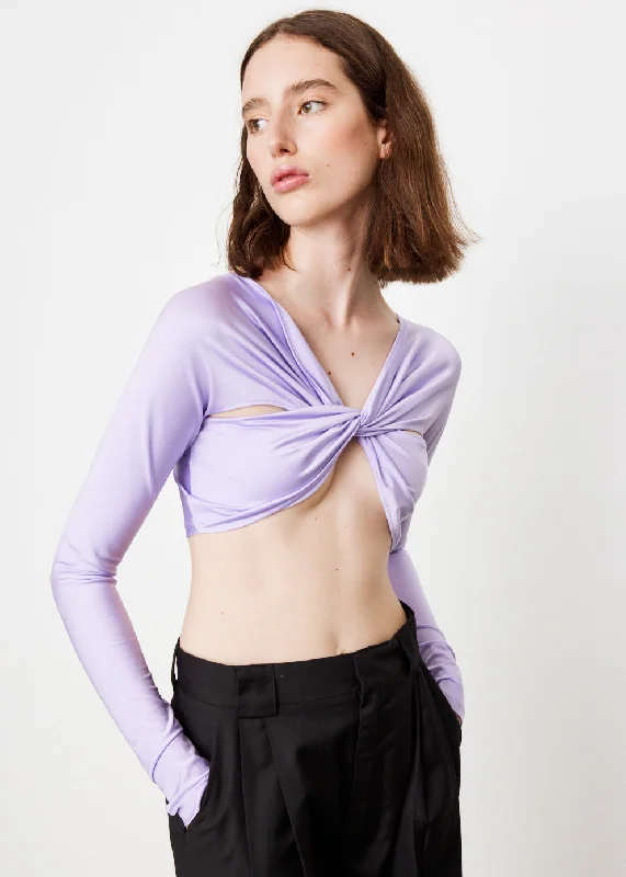 Cropped Draped Top