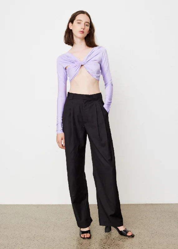 Cropped Draped Top