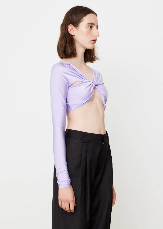 Cropped Draped Top