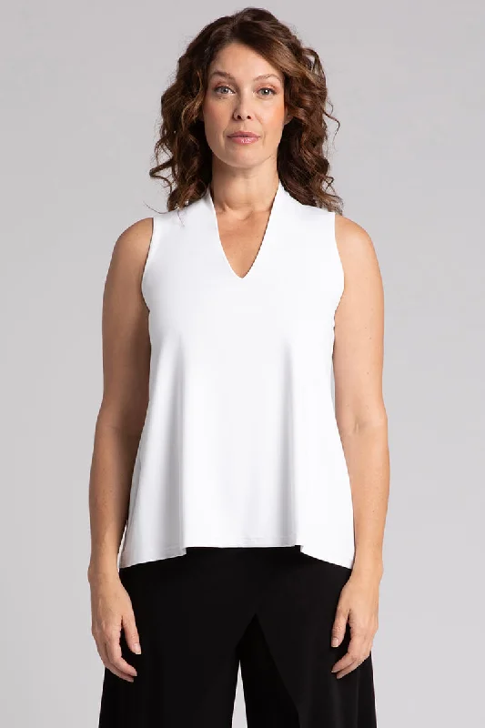 Deep V Trapeze Tank | White