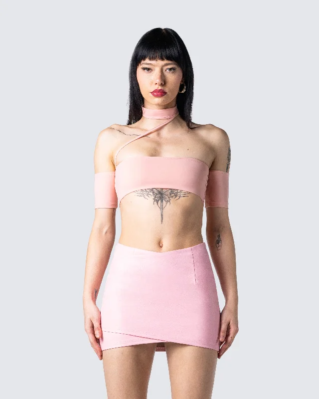 Jacque Pink Crop Top