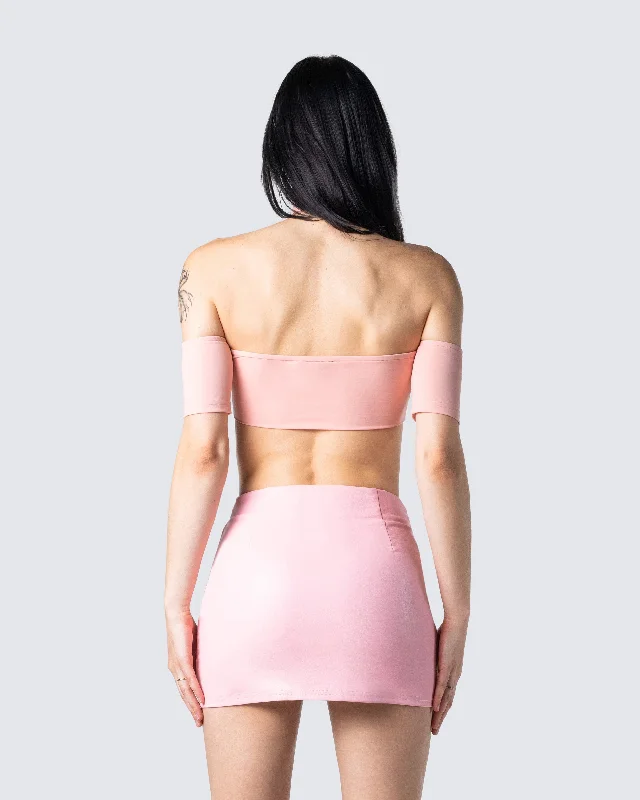 Jacque Pink Crop Top