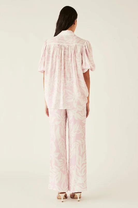 Sumerset Pink White SS Blouse