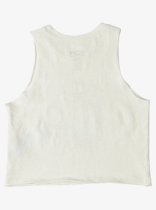 Girls 4-16 Beachy Daze Muscle Tank Top - Snow White