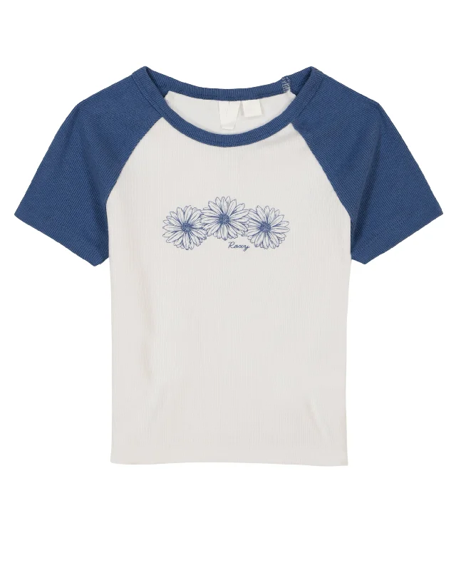 Girls 7-16 Daisies Raglan Tee