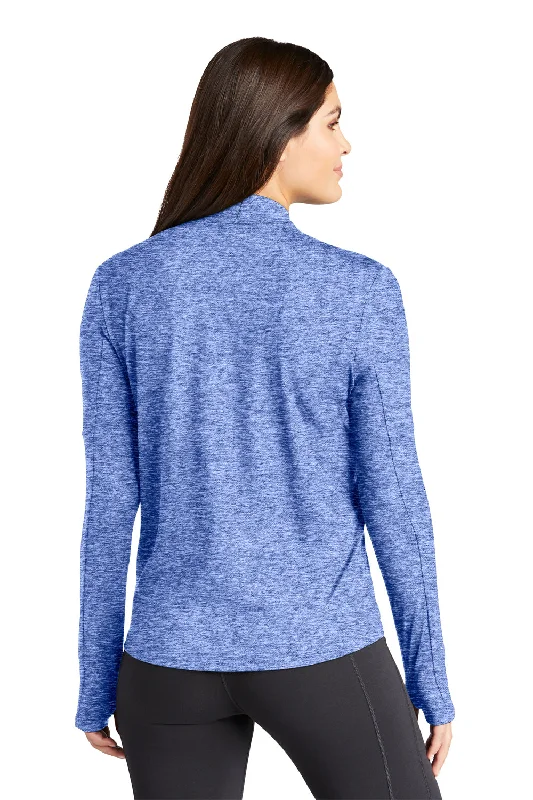 Nike Womens Element Dri-Fit Moisture Wicking 1/4 Zip Sweatshirt - Heather Royal Blue