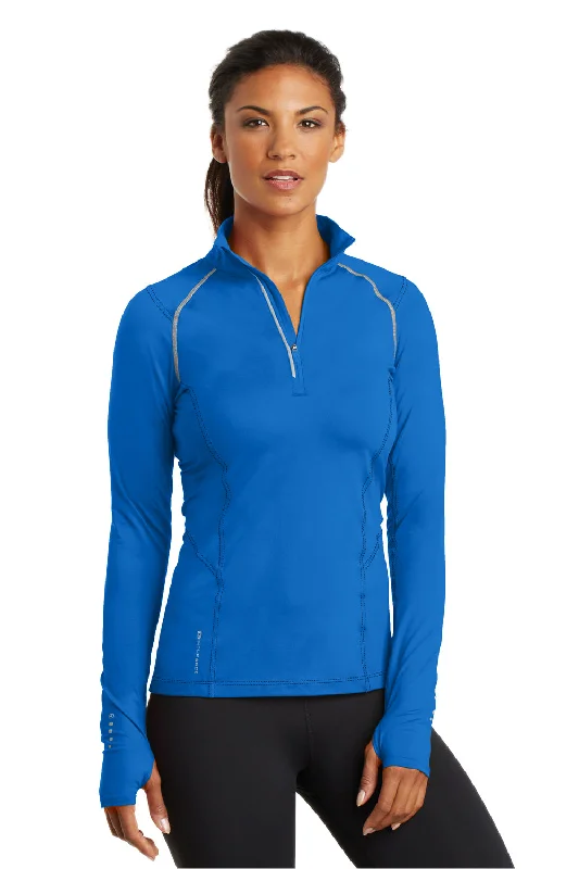 Ogio Womens Endurance Nexus Moisture Wicking 1/4 Zip Sweatshirt - Electric Blue