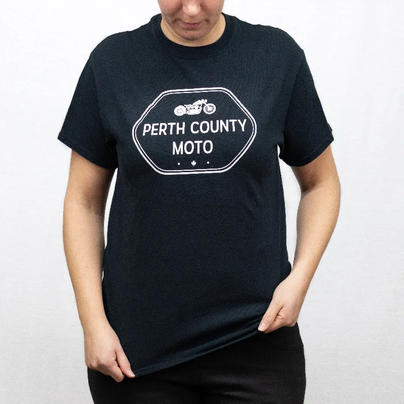 Perth County Moto Classic Logo tee - Black