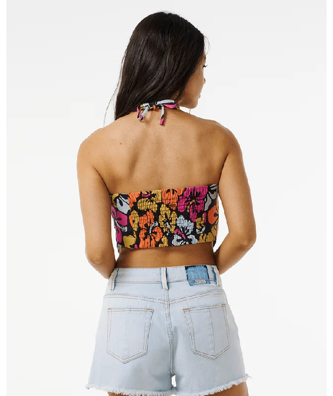 Rip Curl Hibiscus Heat Halter Tank-Multi