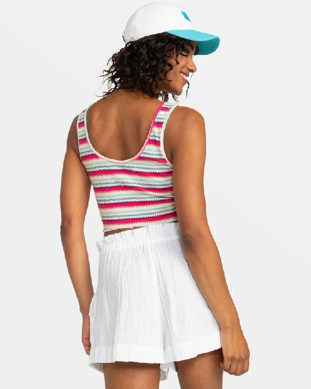 Roxy Keep It Wavy Printed Tank-Brazilian Sand