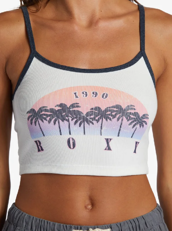 Roxy Sunset Palms Tank-Snow White