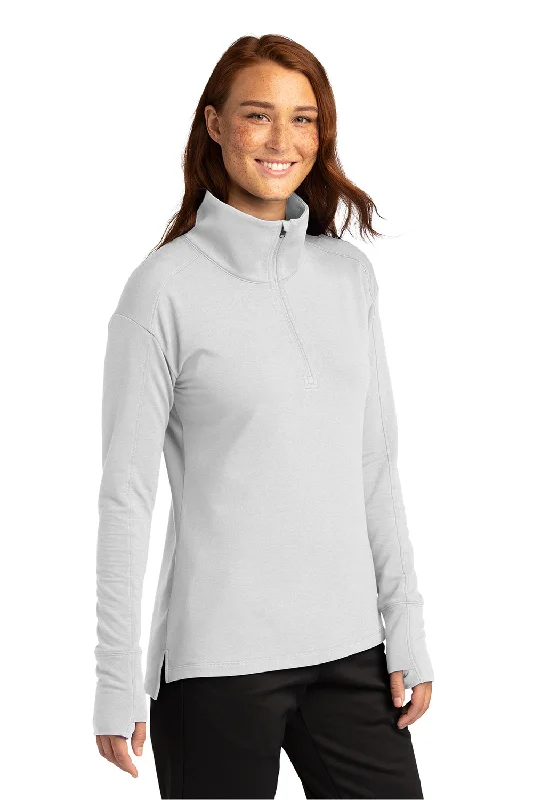Sport-Tek Womens Flex Fleece Moisture Wicking 1/4 Zip Sweatshirt - White