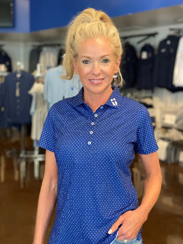 Women's Core Print Polo by Donald Ross